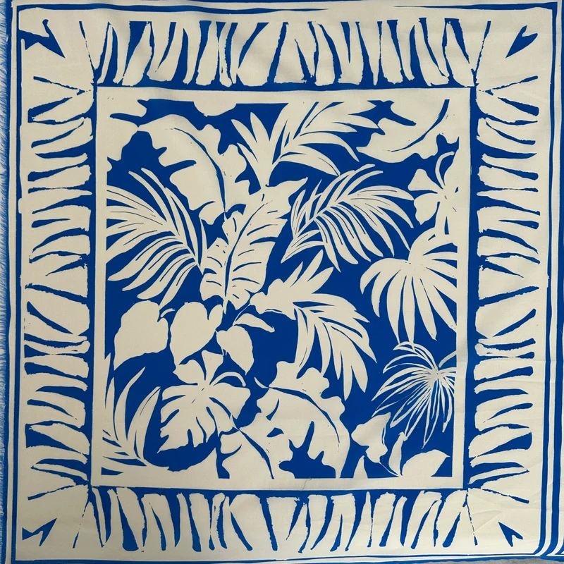 No. 1609 Baumwoll Voile Panel Palmen | 1,45m