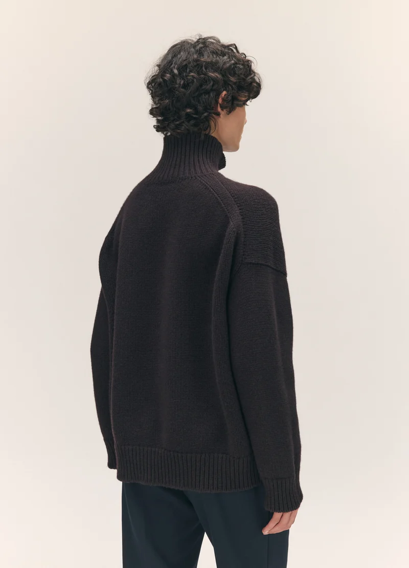 Caragh High Neck in Dark Brown