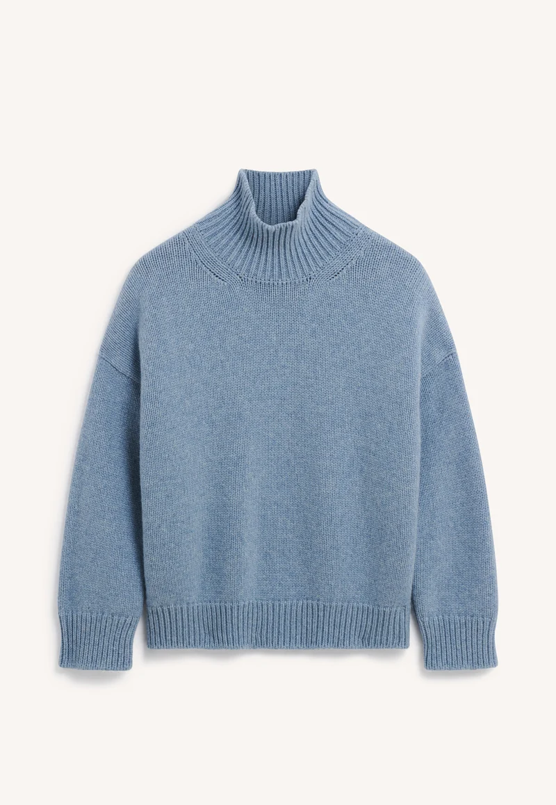 Caragh High Neck in Vintage Blue