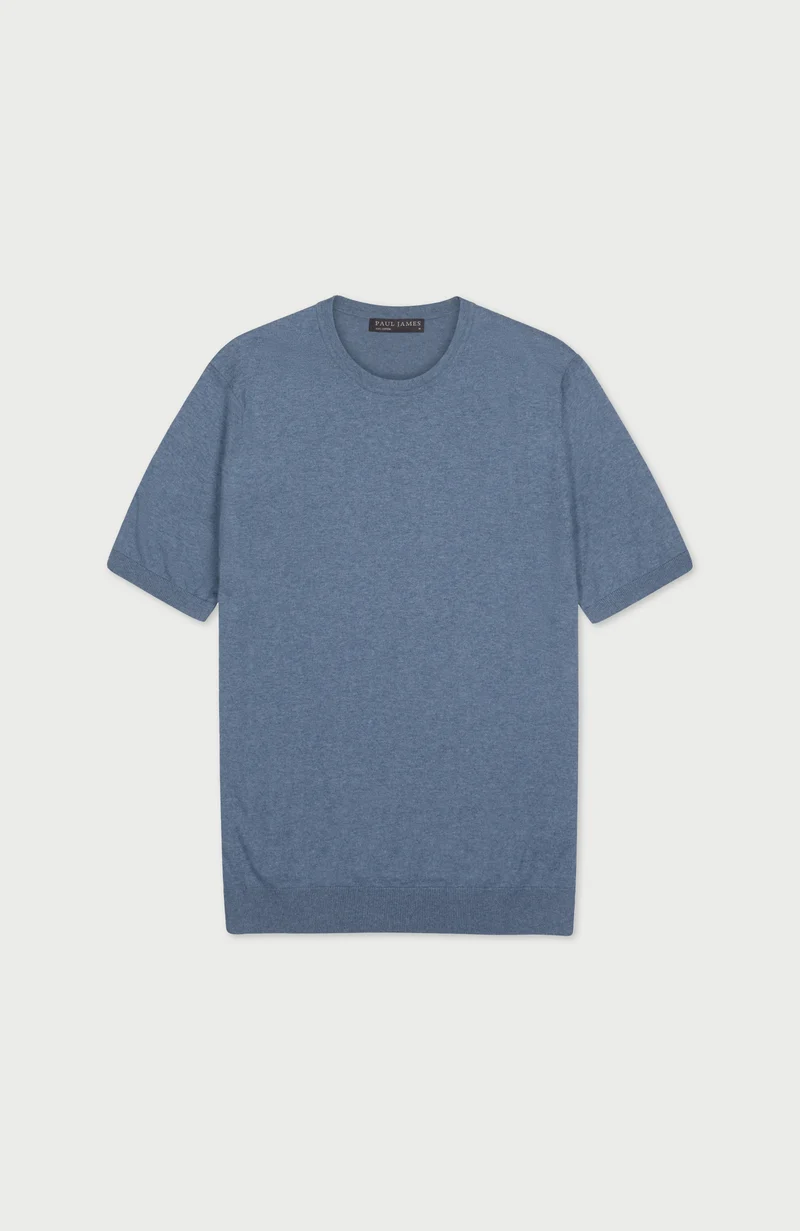 Mens Ultra Fine Cotton Short Sleeve Jumper