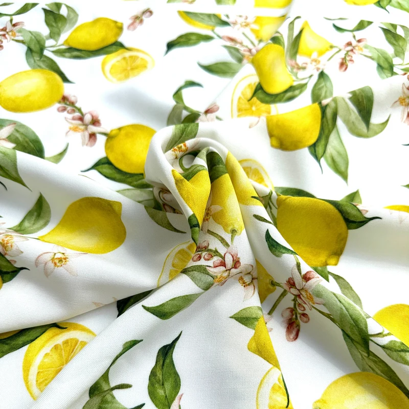 No. 1684 Viskoseprint Zitrone | 2,00m