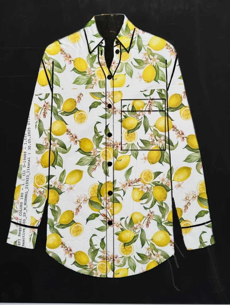 No. 1684 Viskoseprint Zitrone | 2,00m