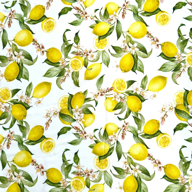 No. 1684 Viskoseprint Zitrone | 2,00m