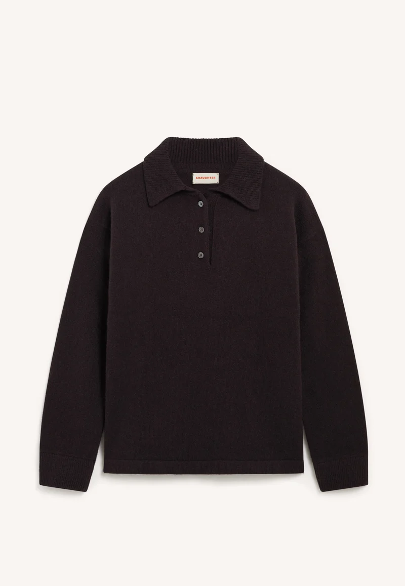 Torin Polo Shirt in Dark Brown