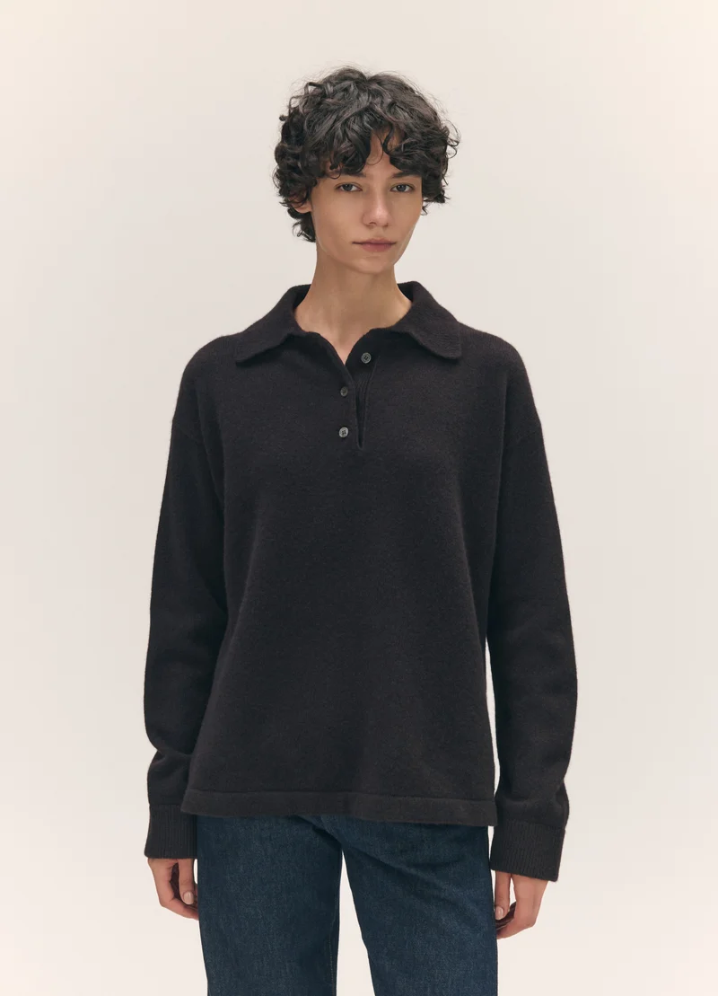 Torin Polo Shirt in Dark Brown