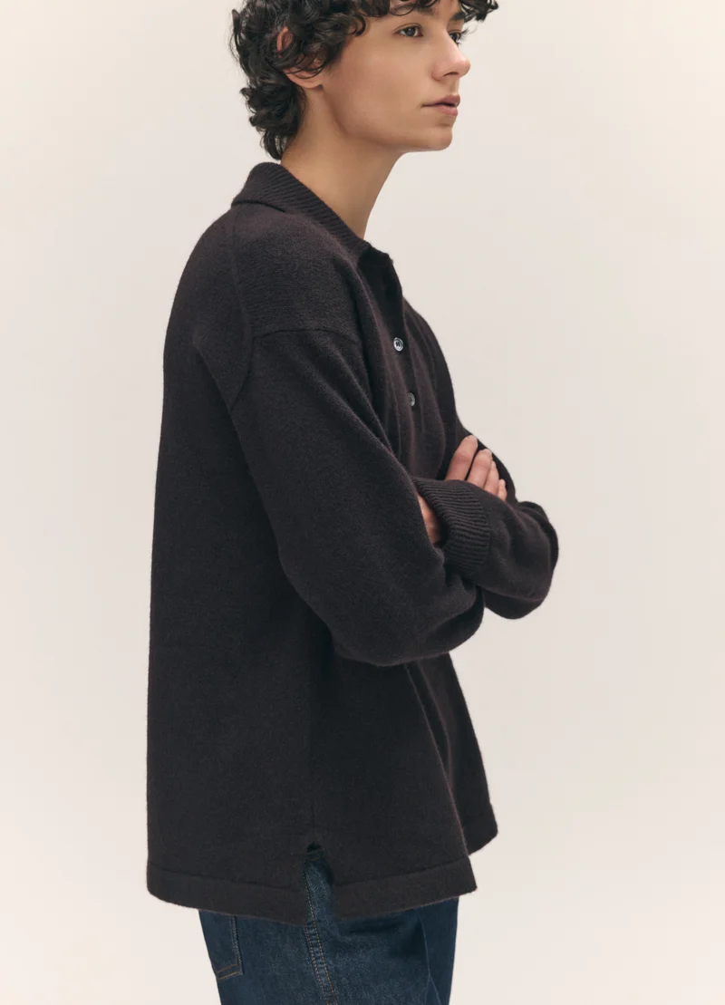 Torin Polo Shirt in Dark Brown