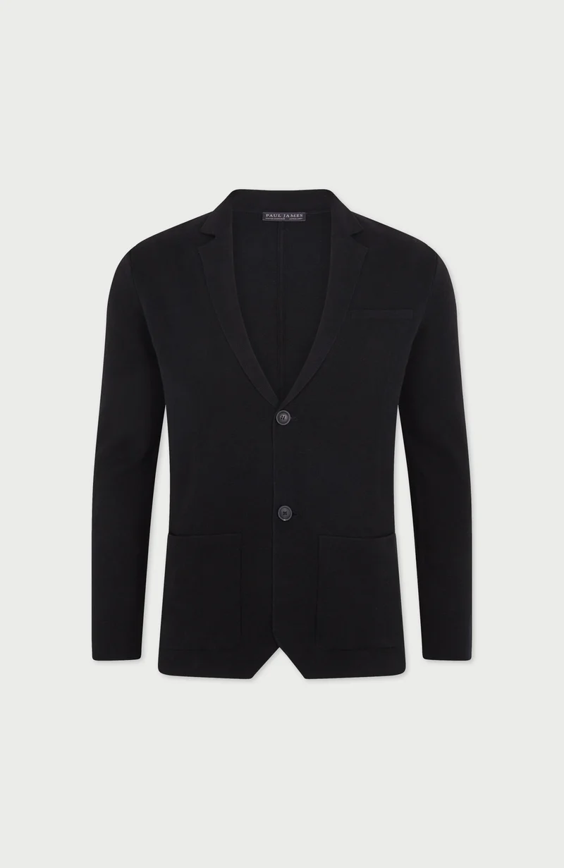 Mens Lightweight Organic Cotton Linen Knitted Blazer