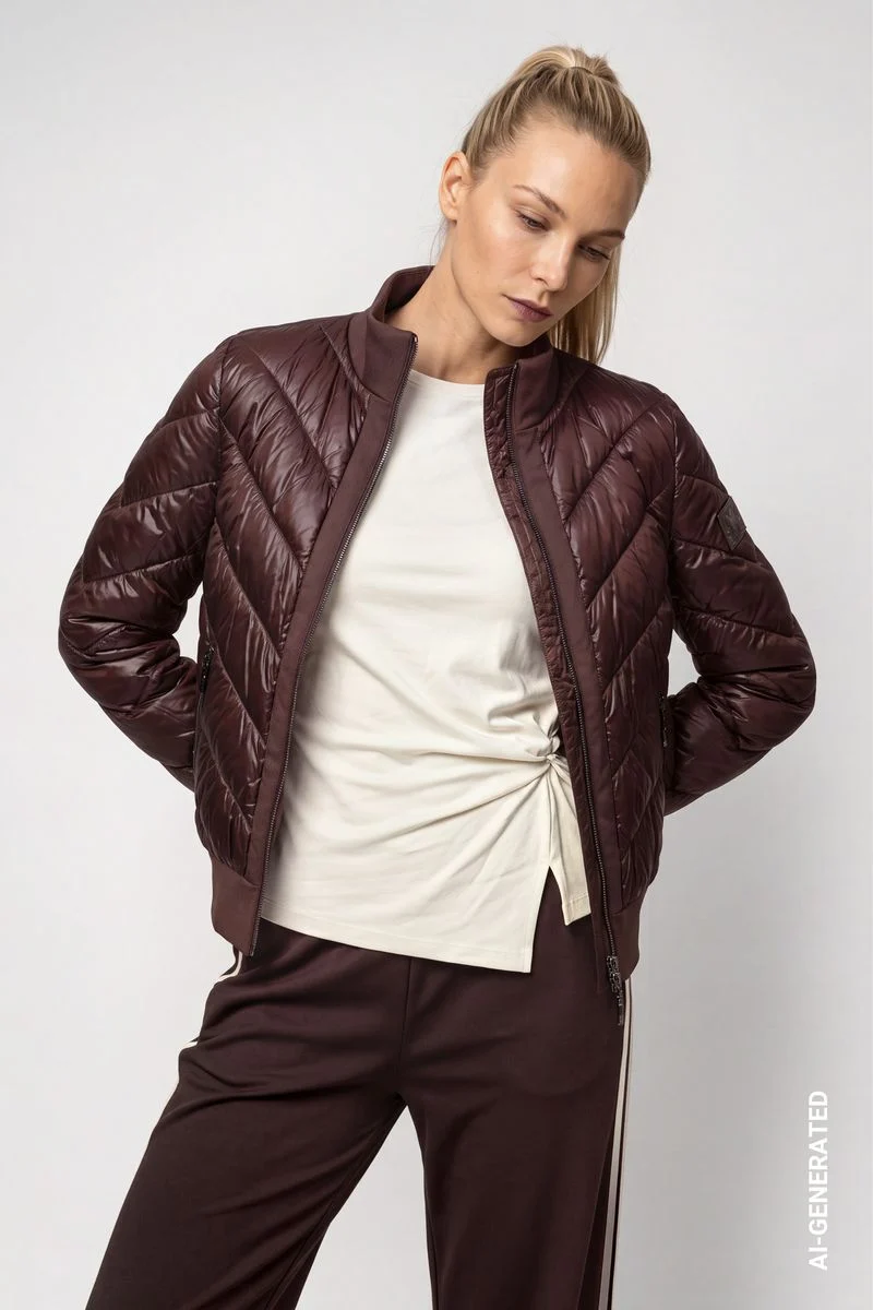 Jacke mit Neopren