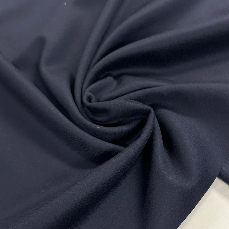 No. 2160 Seide-Acetat Crepe dunkelblau