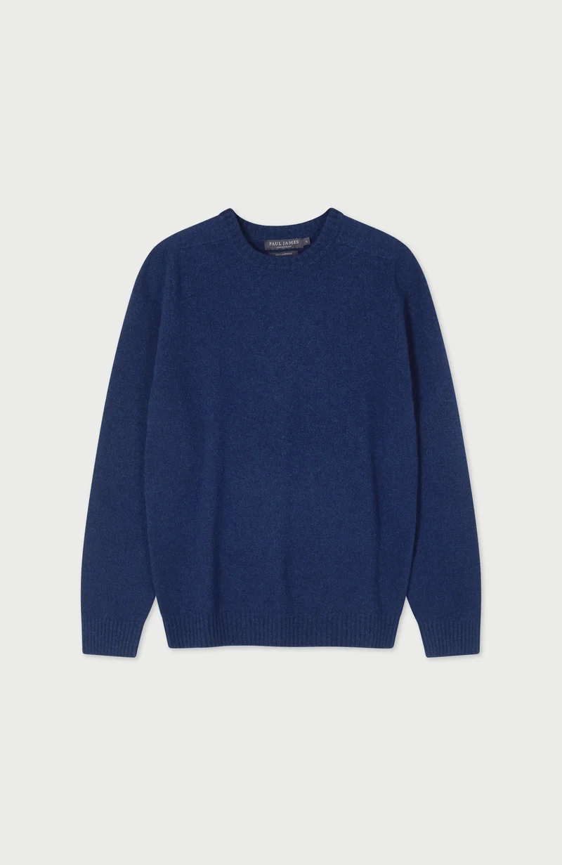 Mens Lambswool Saddle Shoulder Jumper
