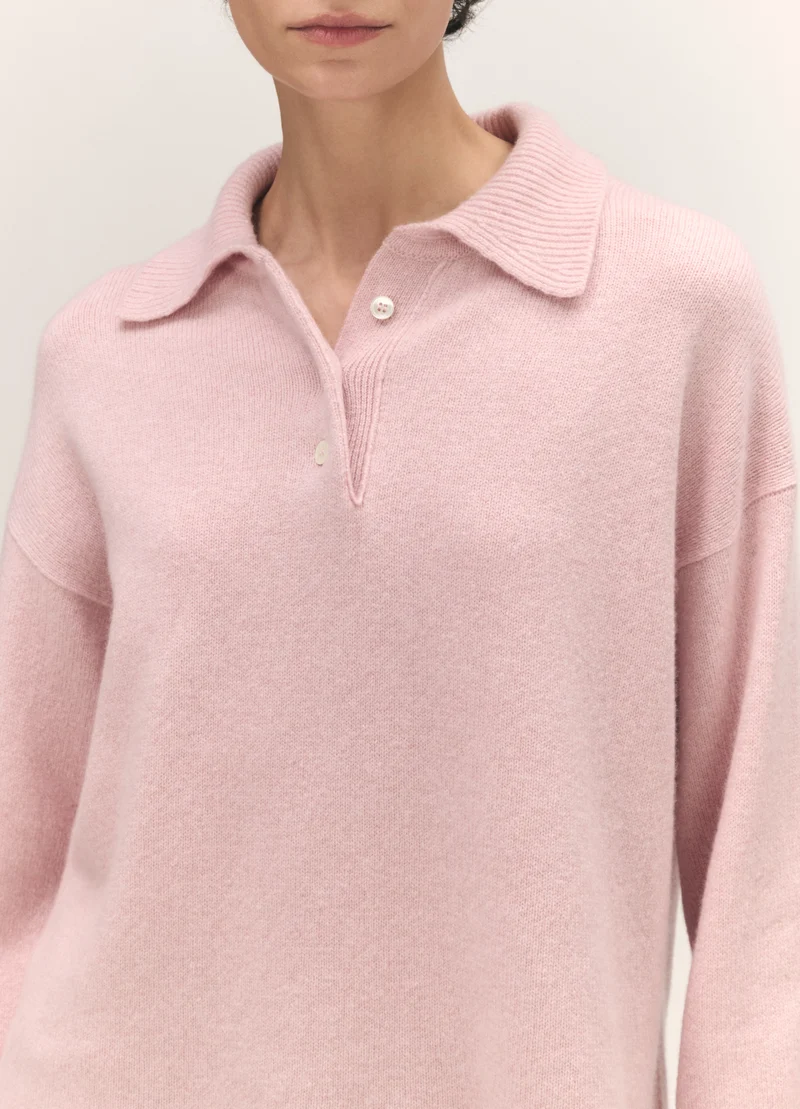 Torin Polo Shirt in Pale Pink