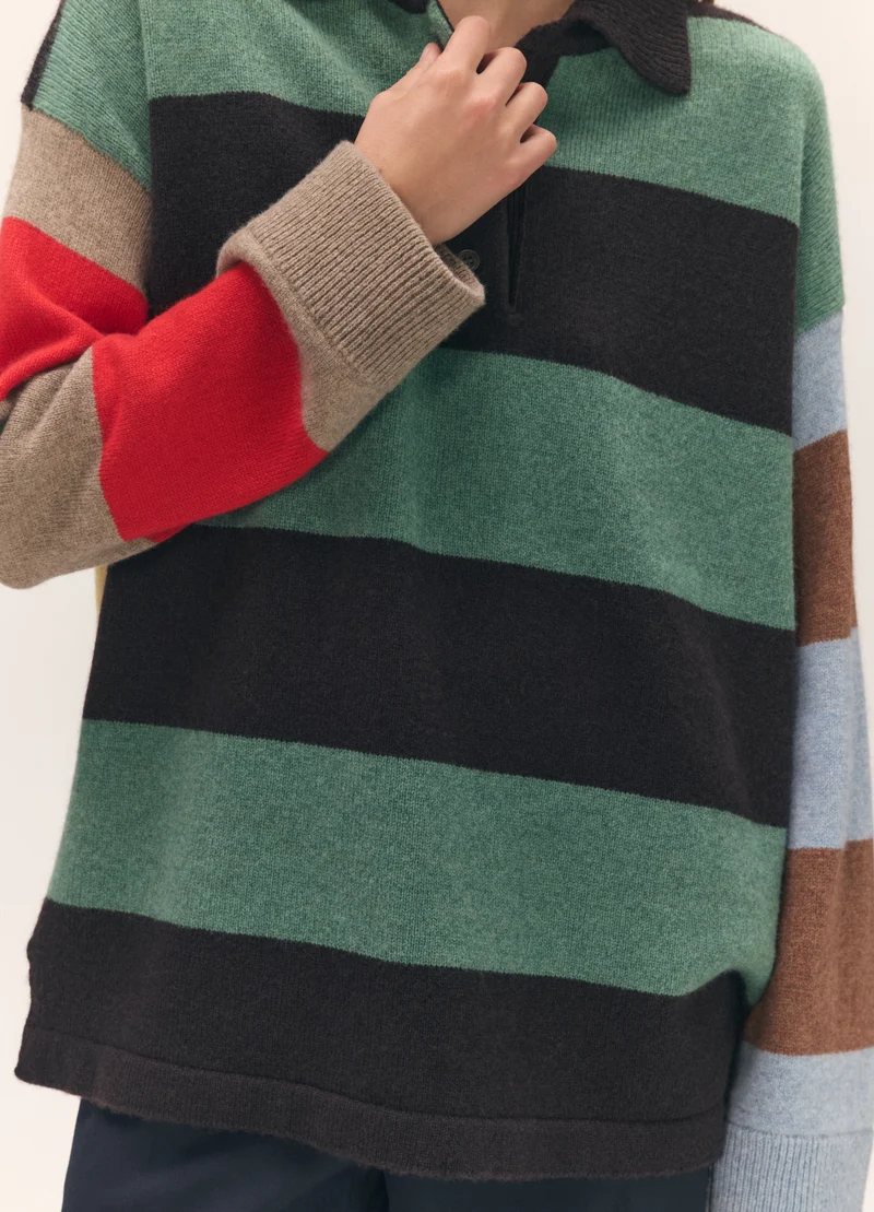 Torin Polo Shirt in Multi-Stripe