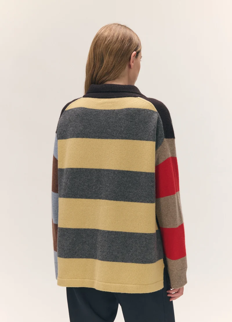 Torin Polo Shirt in Multi-Stripe