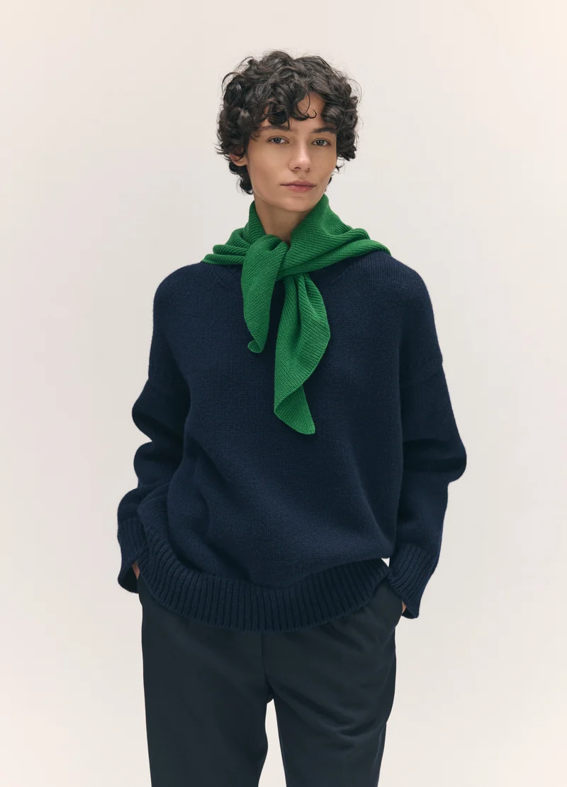 Fionn XL Cashmere Foulard in Pagoda Green