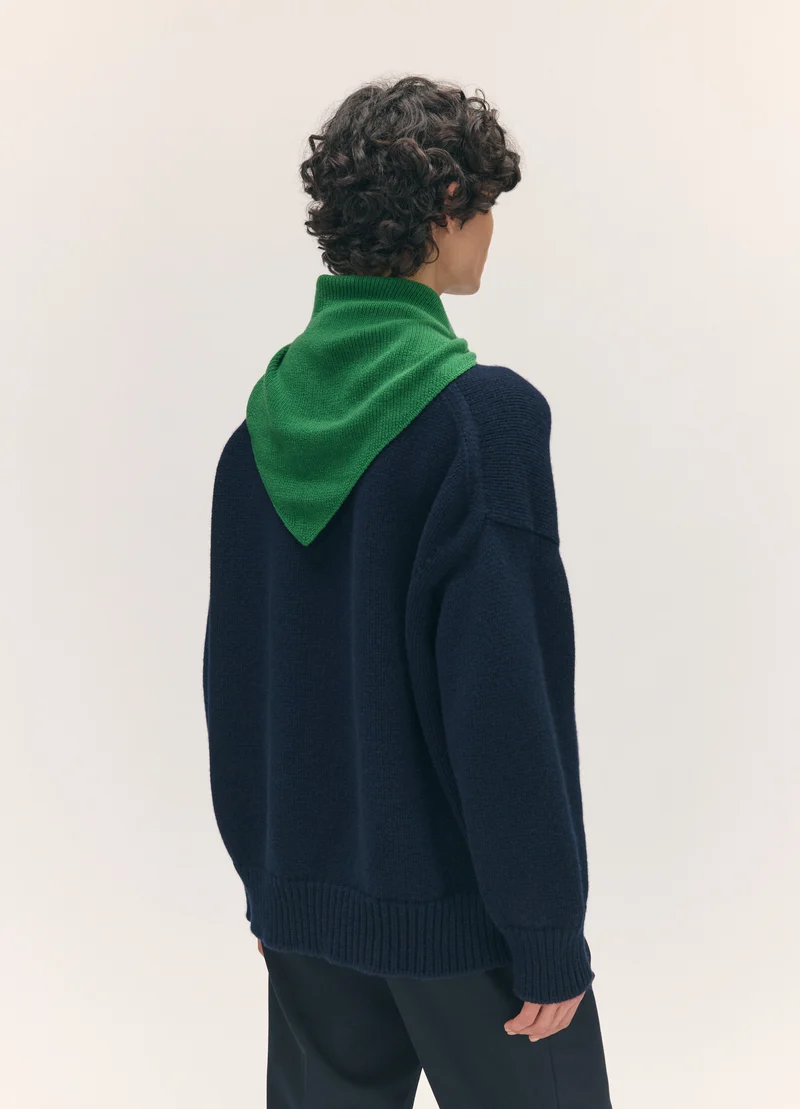 Fionn XL Cashmere Foulard in Pagoda Green