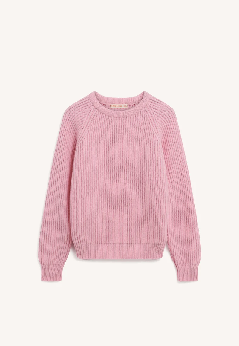 Rowan Rib Crew in Pale Pink