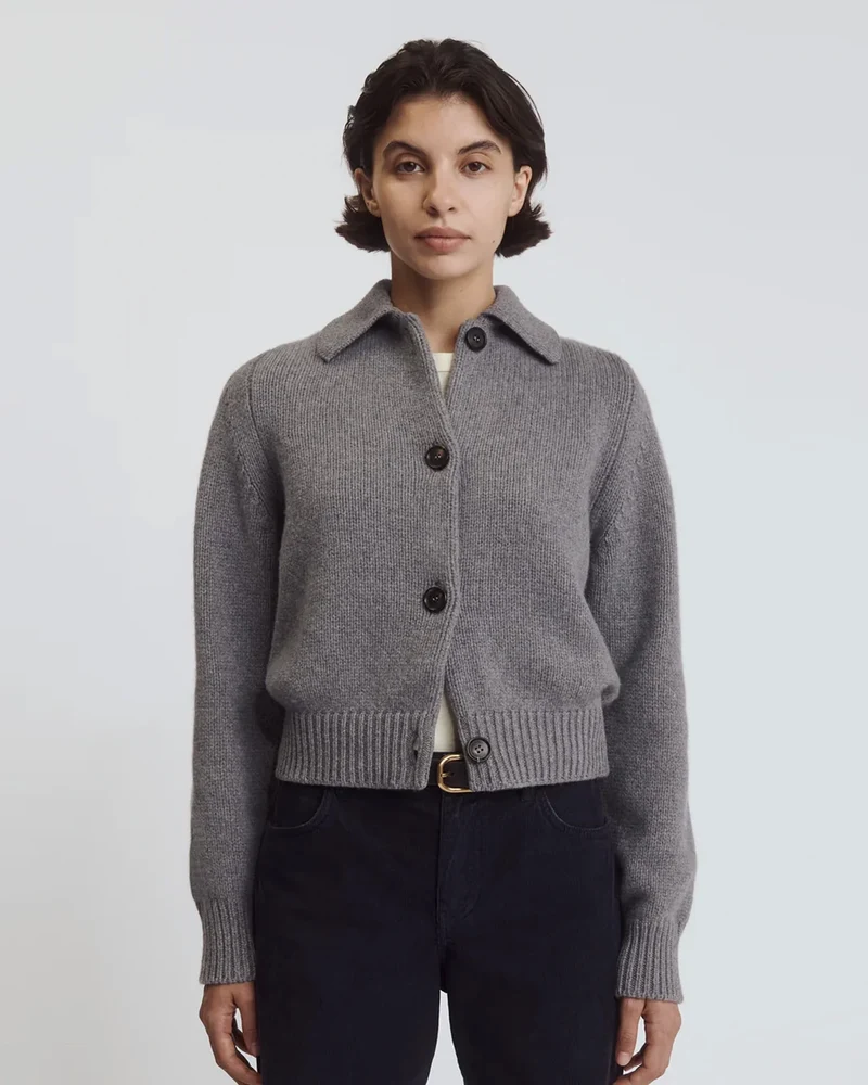 &Daughter Winny Collared Jacket in Grey