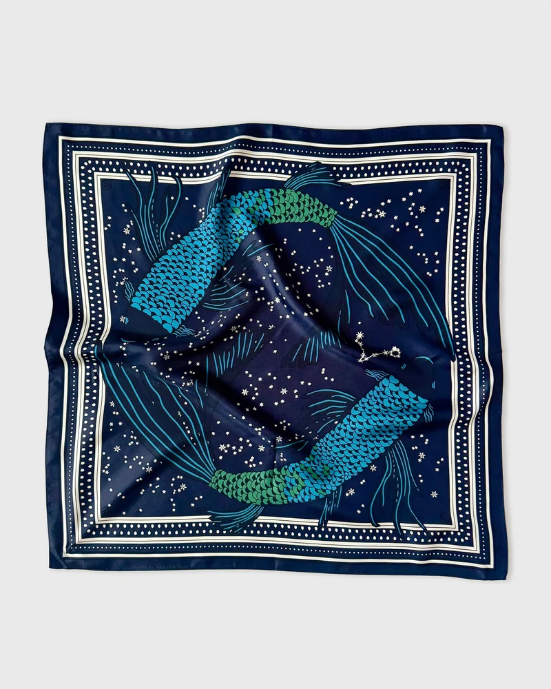 Le Scarf Pisces Scarf Navy