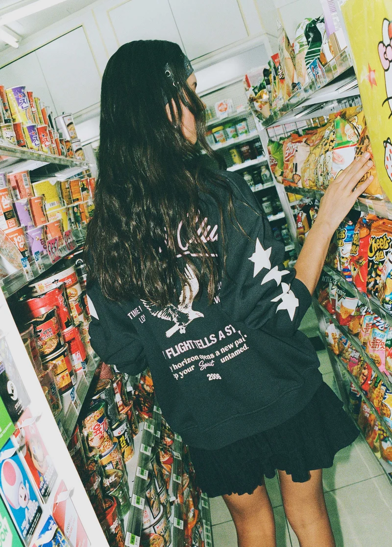 Eagle print sweatshirt