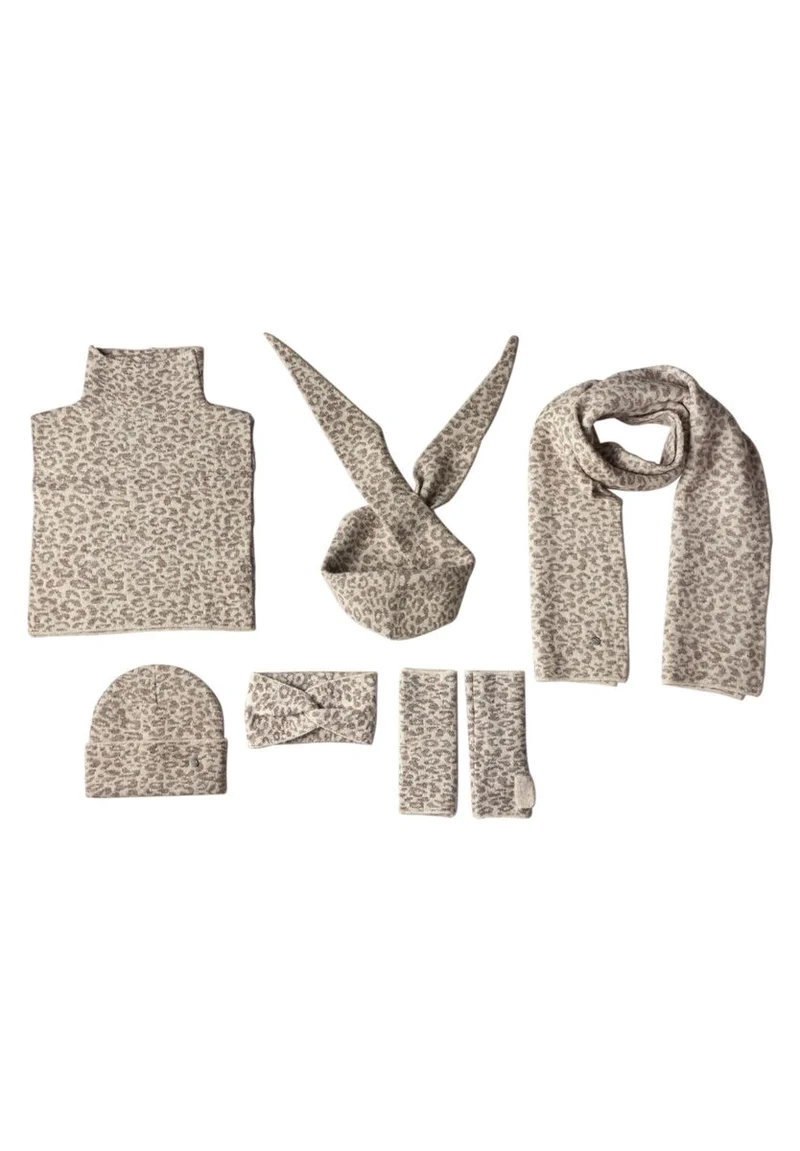 Jacquard Stirnband mit Leo-Muster