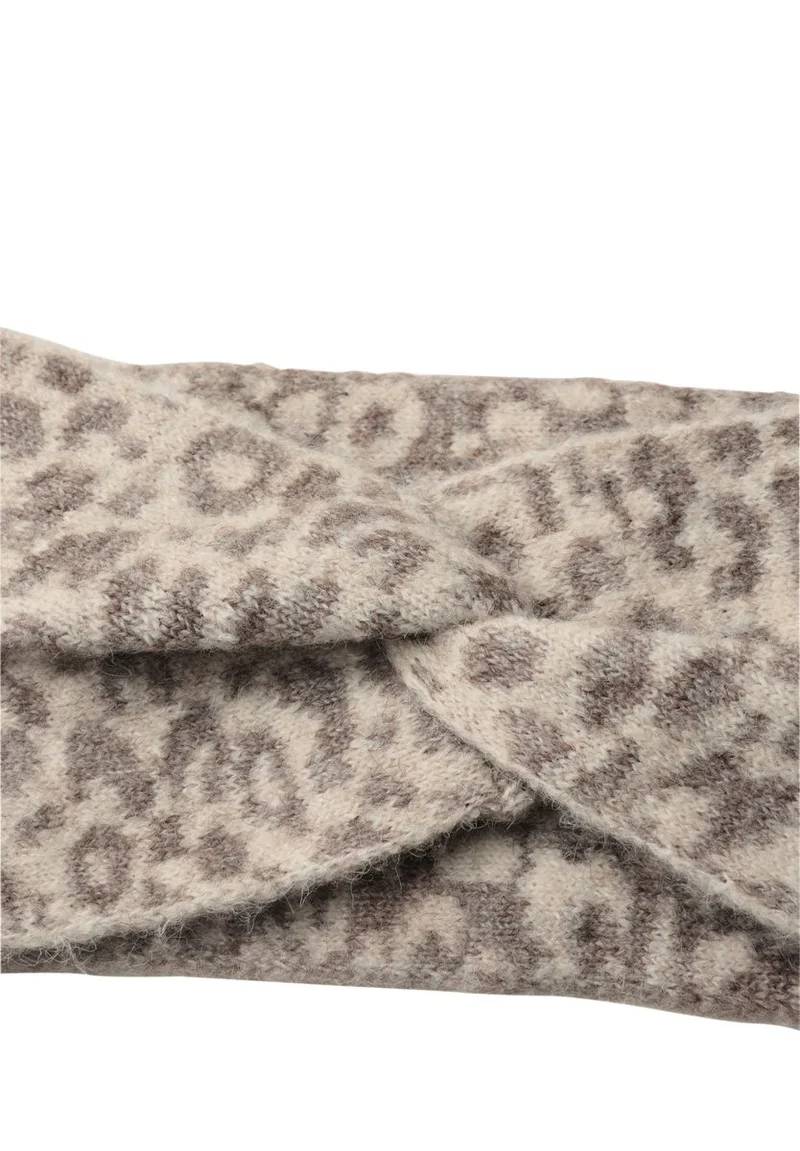 Jacquard Stirnband mit Leo-Muster