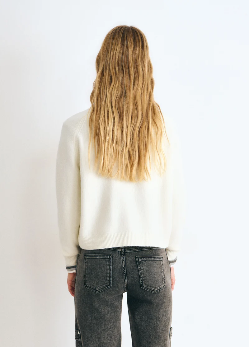 Brownie intarsia sweater