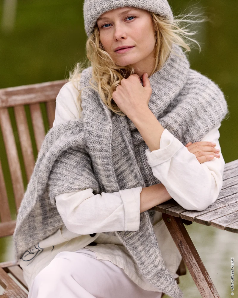 Lana Grossa Pelo Cashmere 003 Braun/Beige