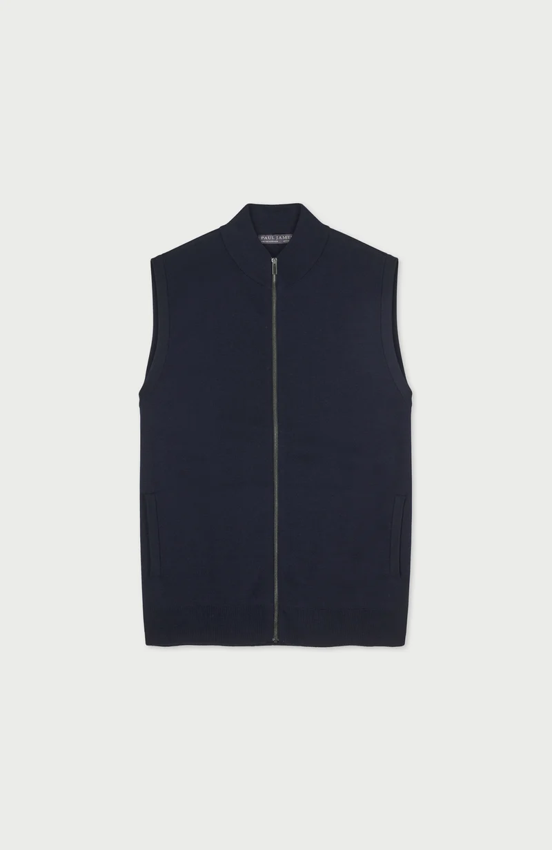 Mens Extra Fine Merino Wool Gilet