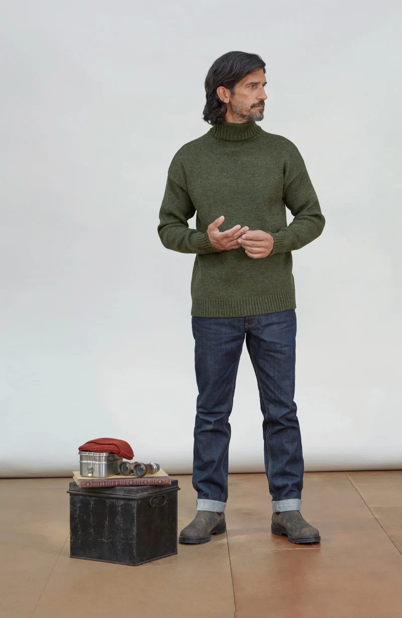 Der moderne Submariner – Rollkragenpullover aus Merinowolle