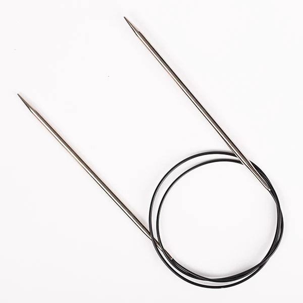 DROPS Pro Spark Rundstricknadeln aus Messing, 60 cm, 6,0 mm