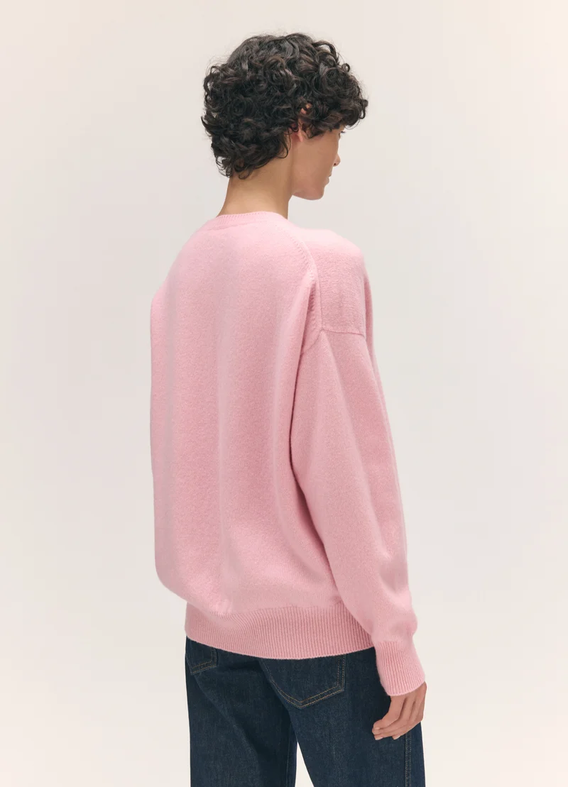 Innes Slouch Crewneck in Pale Pink