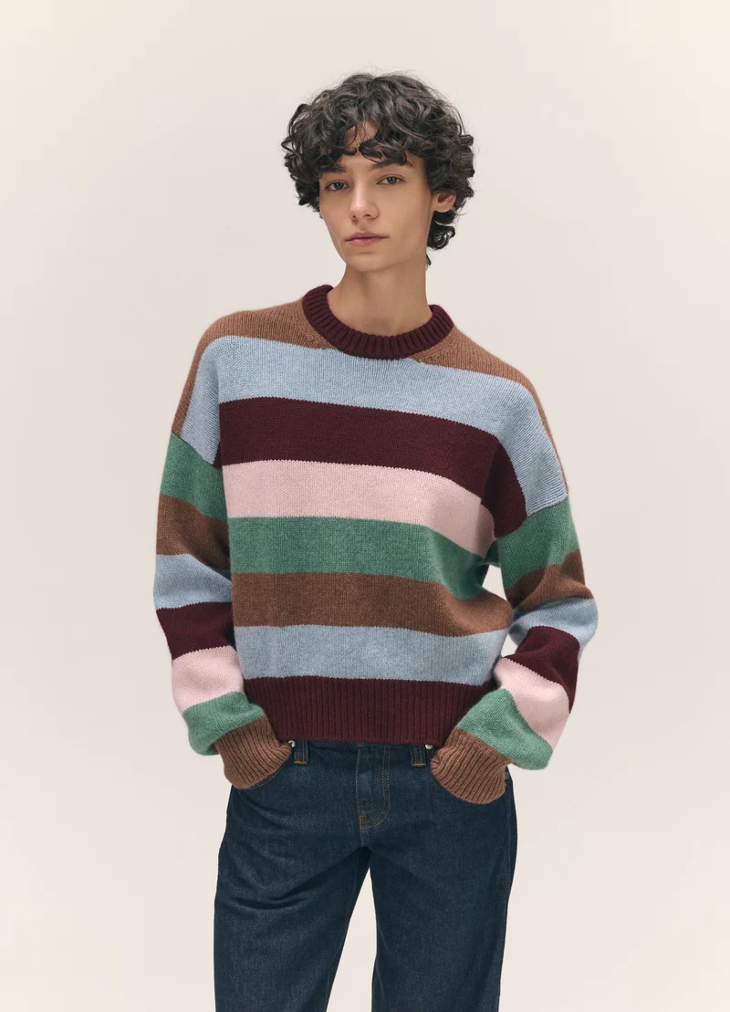 Sora Crewneck in Multistripe