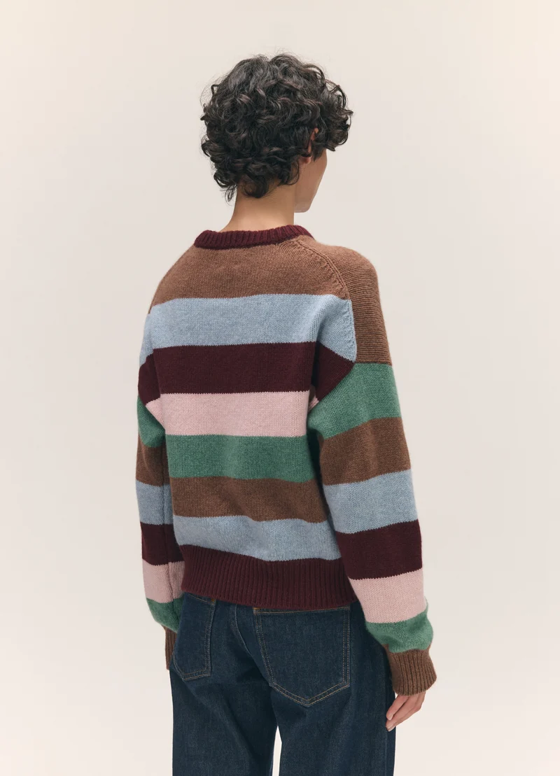 Sora Crewneck in Multistripe
