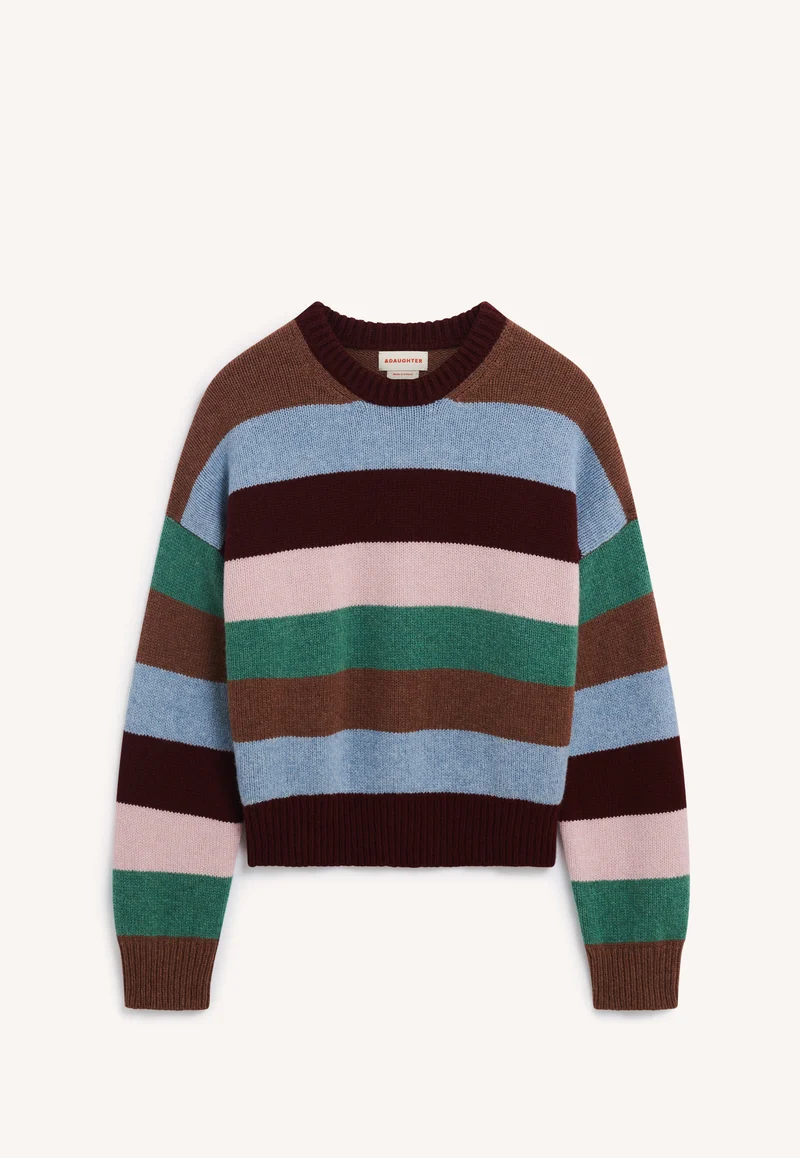 Sora Crewneck in Multistripe