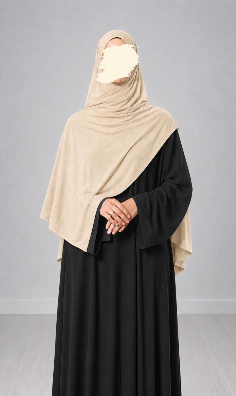Hochwertiger Modal-Baumwollschal – Beige