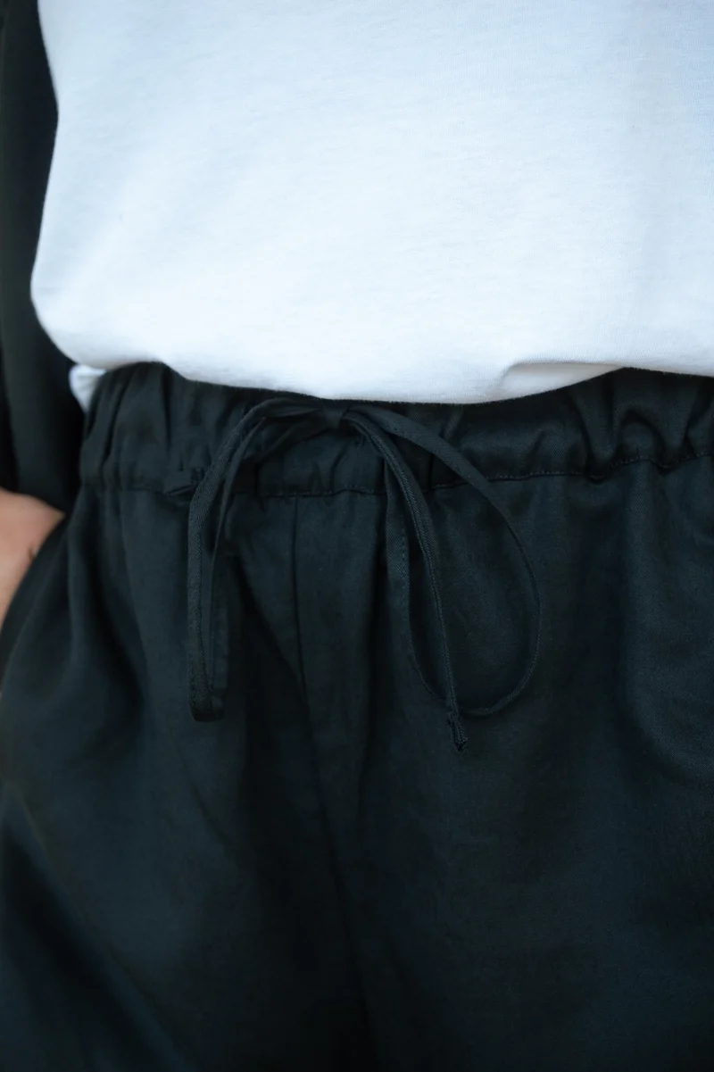 Leinen-Mix Longpants Alba Dunkelblau