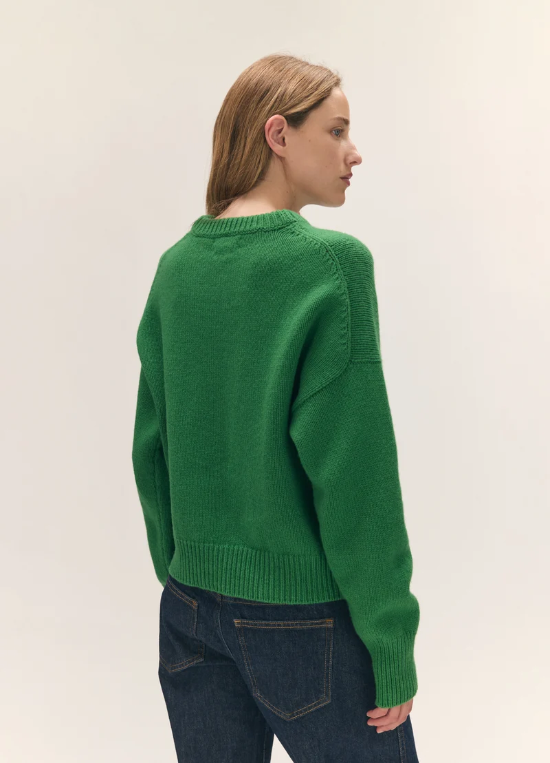 Sora Crewneck in Pagoda Green