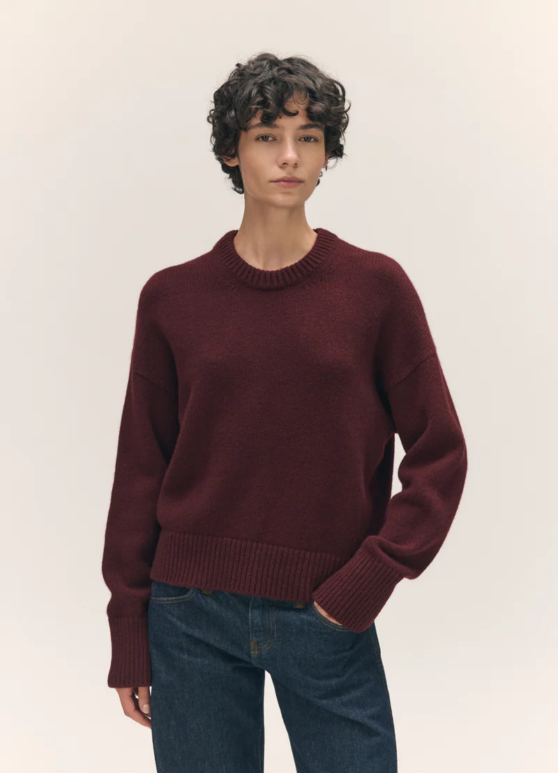 Sora Crewneck in Burgundy