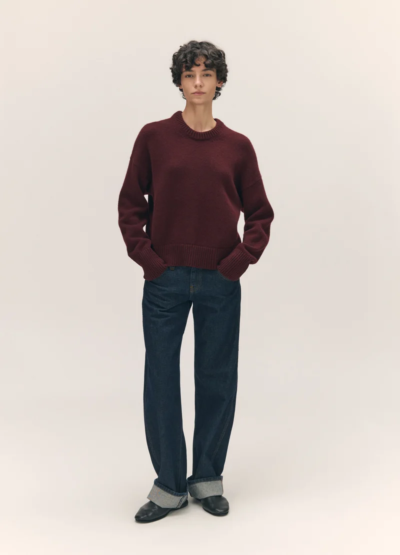 Sora Crewneck in Burgundy
