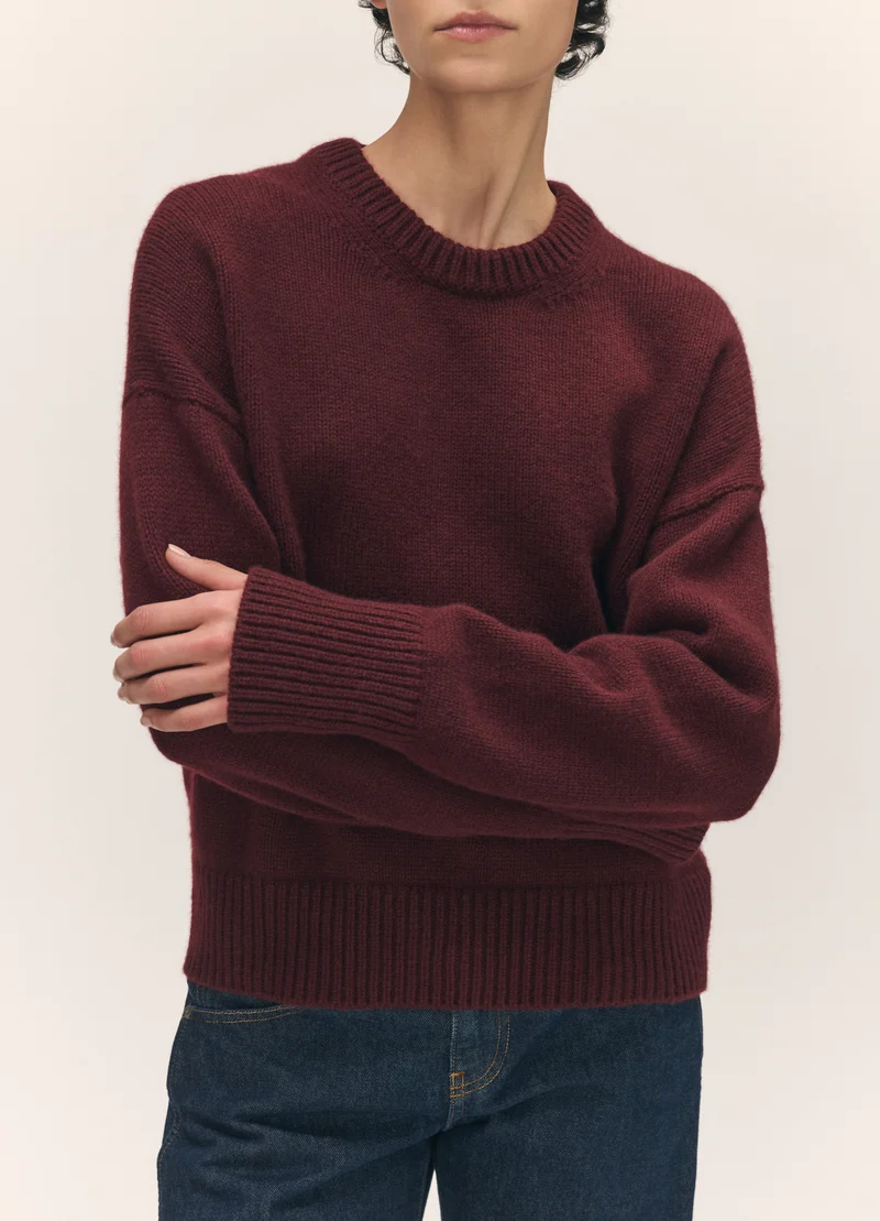 Sora Crewneck in Burgundy
