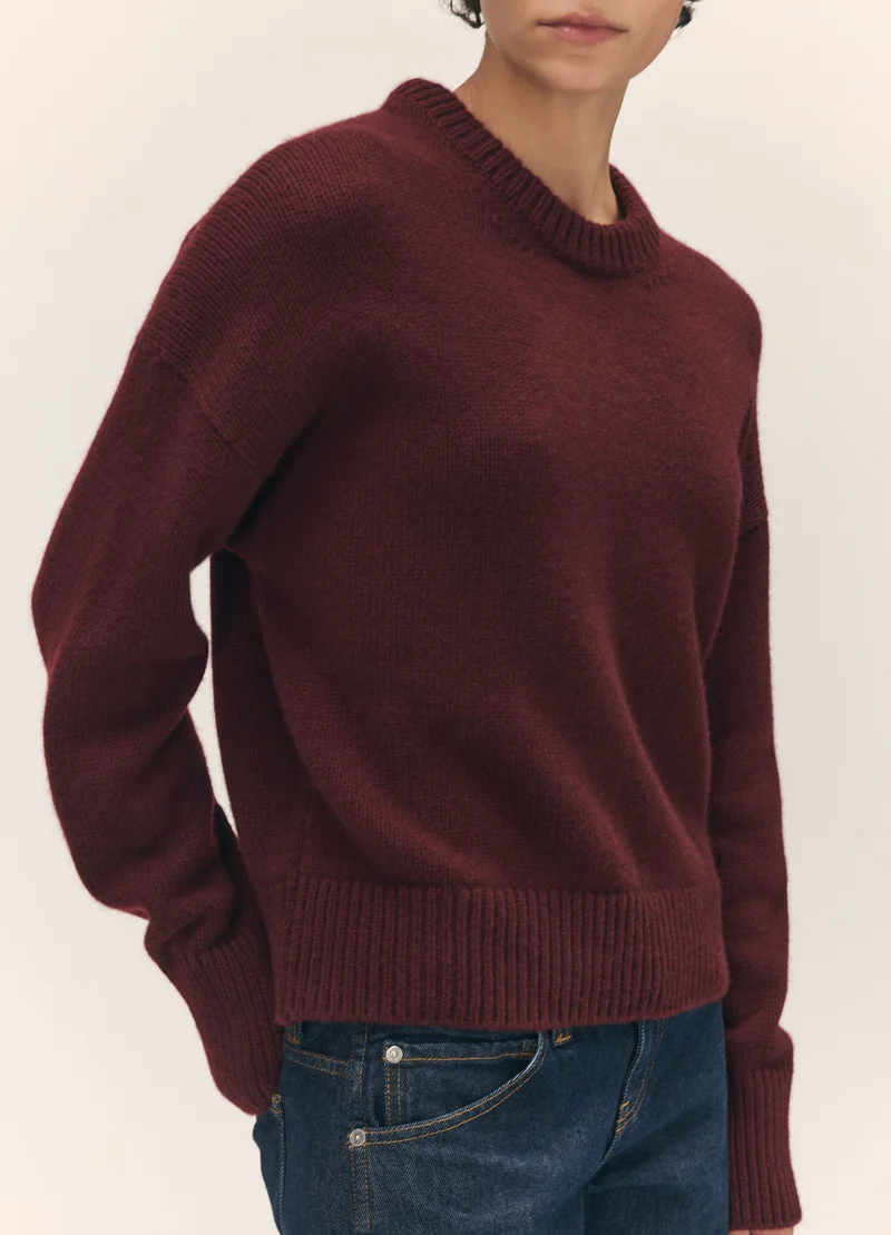 Sora Crewneck in Burgundy