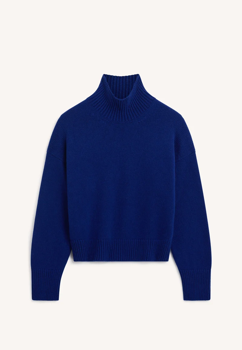 Sora High Neck in Smalt Blue