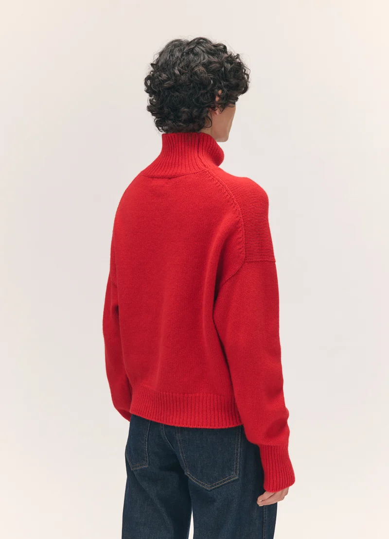 Sora High Neck in Poppy Red