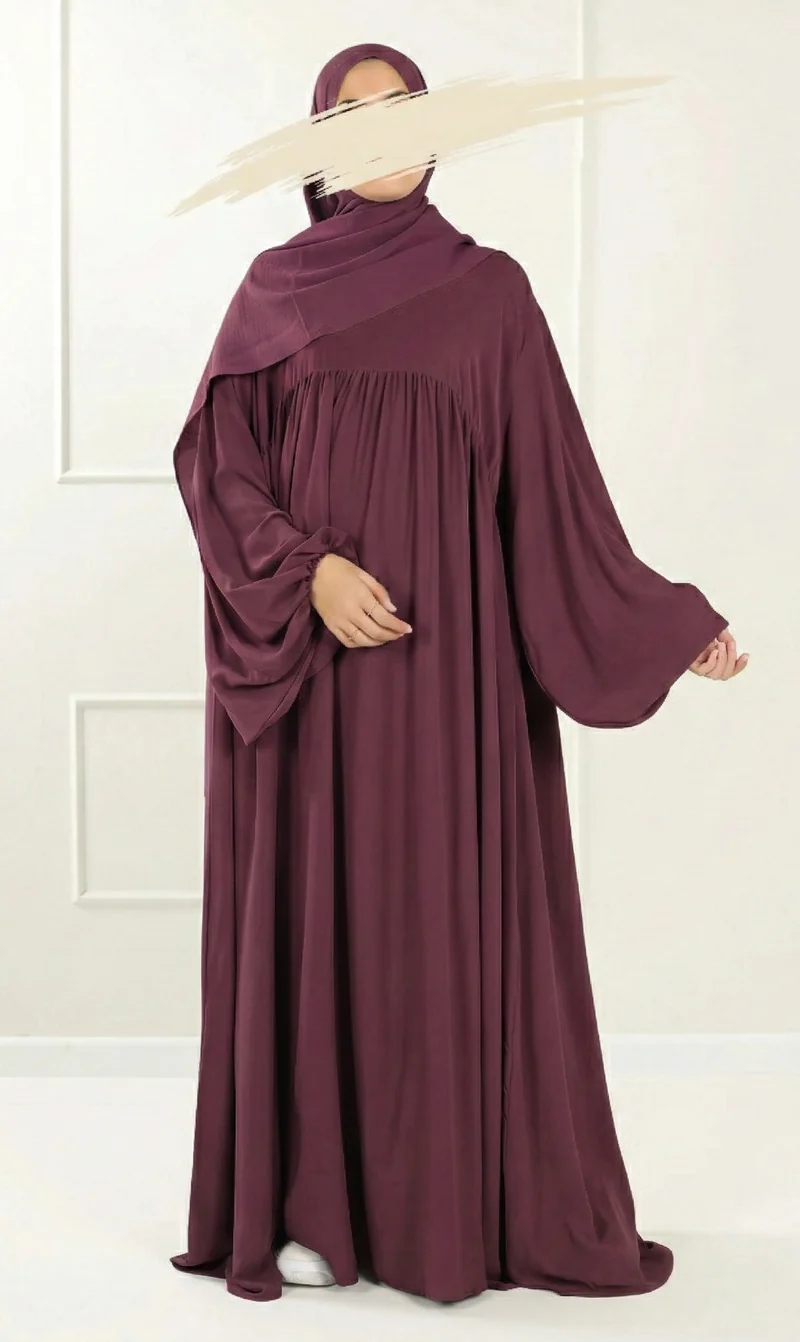 Jilbab Soumaya Ballonhülle – Pflaume