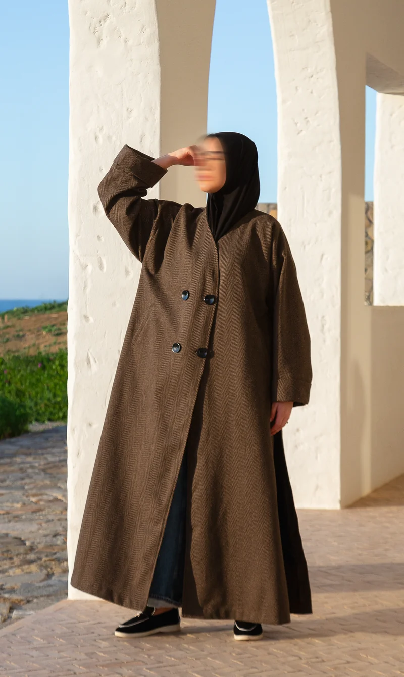 IYSI Mantel HEBA II Autmun Taupe - Modest Couture