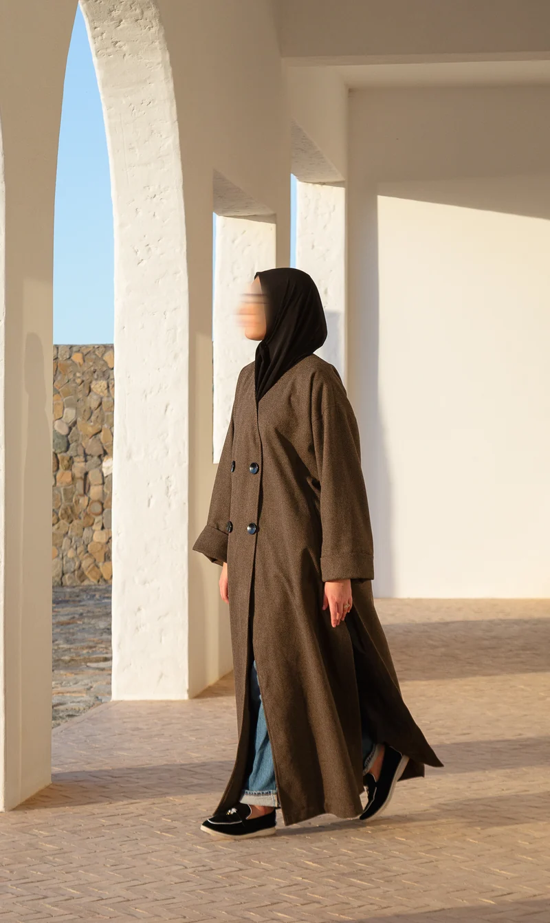 IYSI Mantel HEBA II Autmun Taupe - Modest Couture