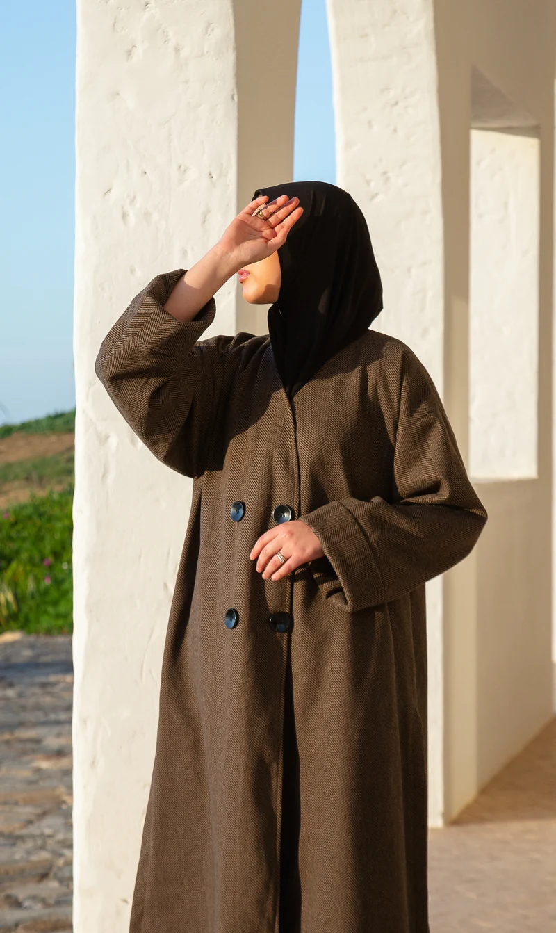 IYSI Mantel HEBA II Autmun Taupe - Modest Couture