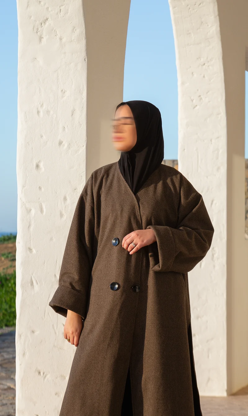 IYSI Mantel HEBA II Autmun Taupe - Modest Couture