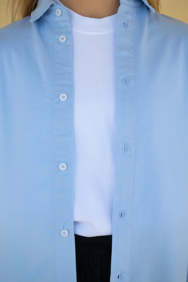 Leinen-Mix Hemd Brisa Hellblau