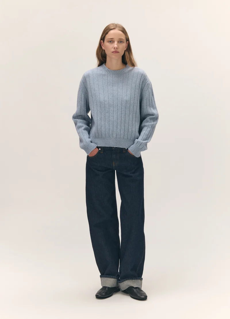 Rooney Rib Crewneck in Vintage